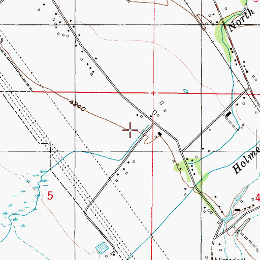 Topographic Map of Crestview Elementary School, UT