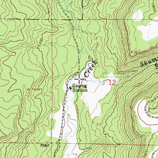 Topographic Map of Skutumpah Creek, UT