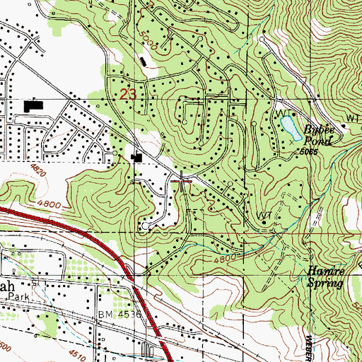 Topographic Map of Eastwood Subdivision Number 1, UT