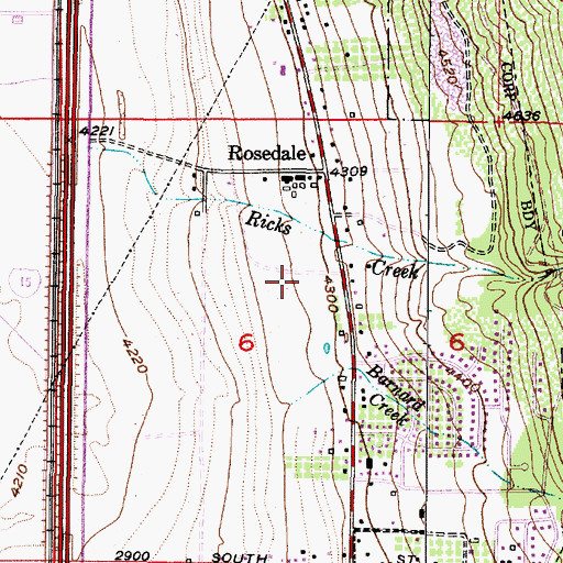 Topographic Map of Smoot Farm Estates - Plat A, UT