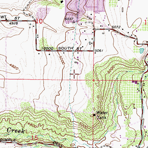Topographic Map of Alta Vista Subdivision Number 1, UT