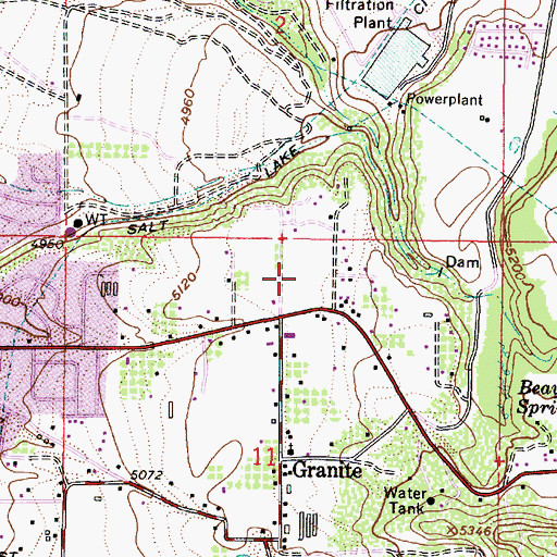 Topographic Map of Altawood Subdivision Number 3, UT