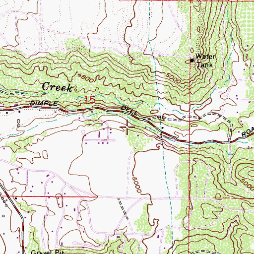 Topographic Map of Dimple Dell Oaks Subdivision Number 2, UT
