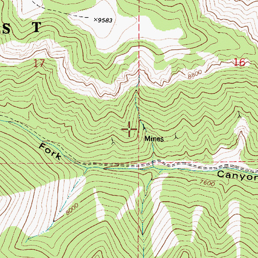 Topographic Map of Hunington Number 4 Mine, UT