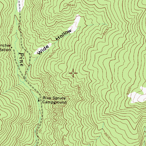 Topographic Map of Dixie National Forest, UT