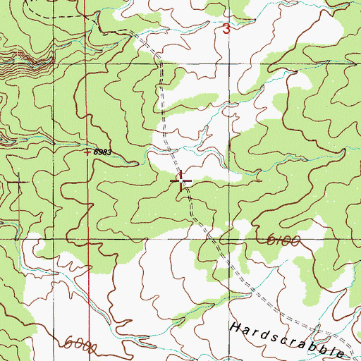 Topographic Map of Red House Cliffs, UT