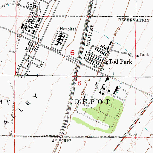 Topographic Map of Tad Park, UT