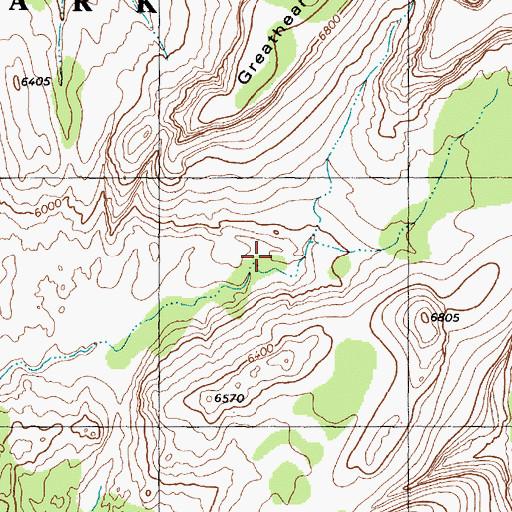 Topographic Map of Zion National Park, UT