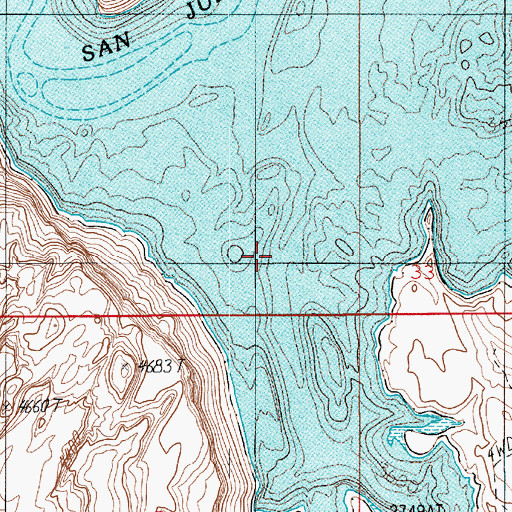 Topographic Map of Piute Canyon, UT