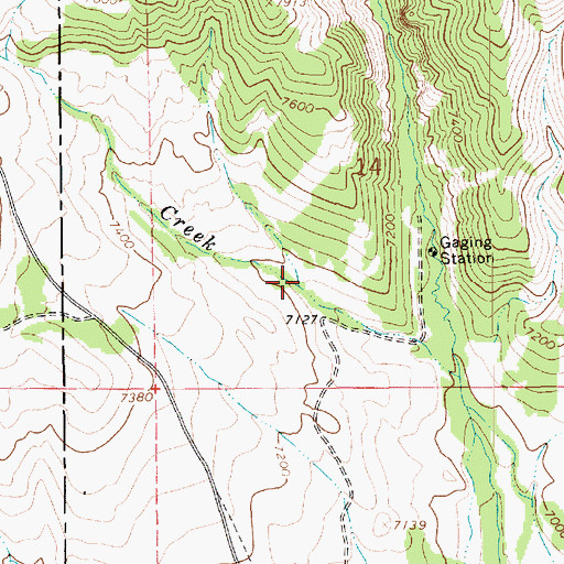 Topographic Map of Bathtub Trough, UT