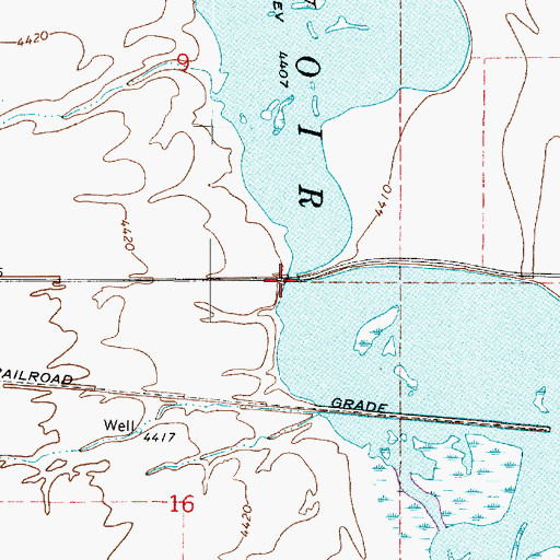 Topographic Map of Benson Marina, UT