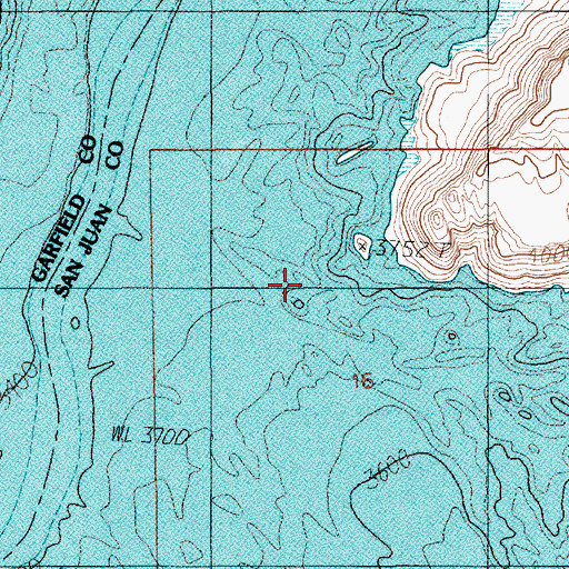 Topographic Map of Bessie Bar (historical), UT