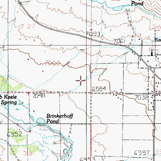Topographic Map of Bicknell Post Office, UT