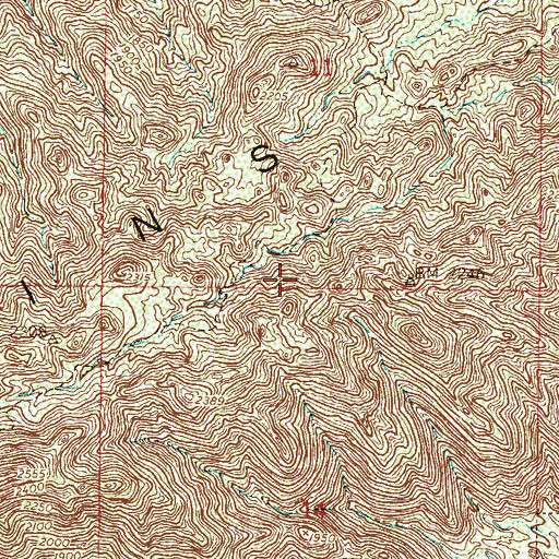 Topographic Map of Guadalupe Range, AZ