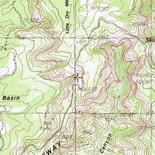 Topographic Map of The Causeway, UT