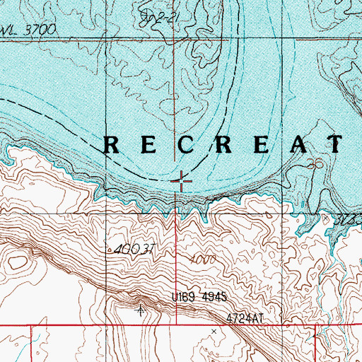 Topographic Map of Dandy Crossing (historical), UT