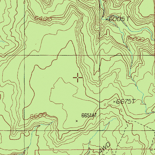 Topographic Map of Dark Canyon Primitive Area, UT
