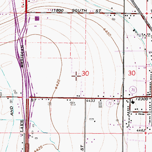 Topographic Map of Draper Post Office, UT