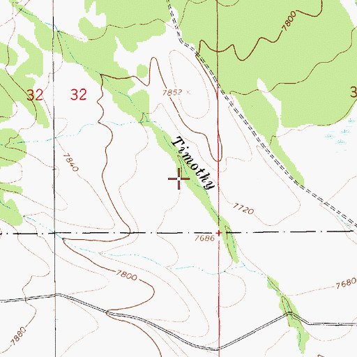 Topographic Map of Dry Gulch Spring Number 3, UT