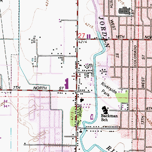 Topographic Map of Fairgrounds Station Post Office, UT