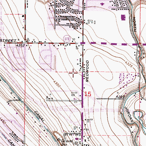 Topographic Map of The Family Center at Midvalley, UT