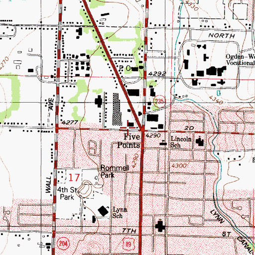 Topographic Map of The Family Center, UT