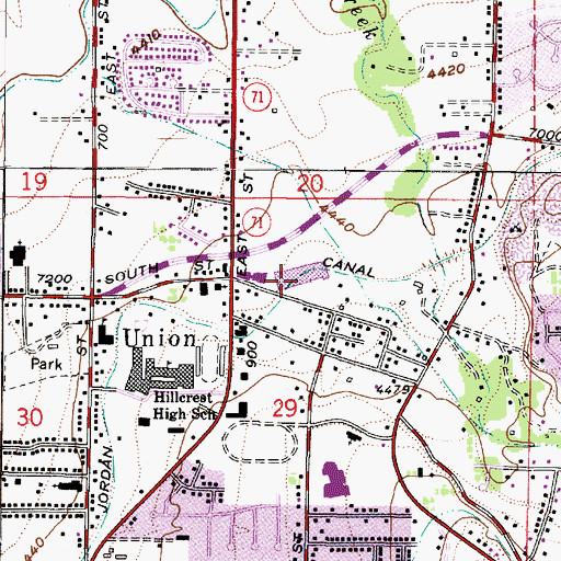 Topographic Map of The Family Center, UT