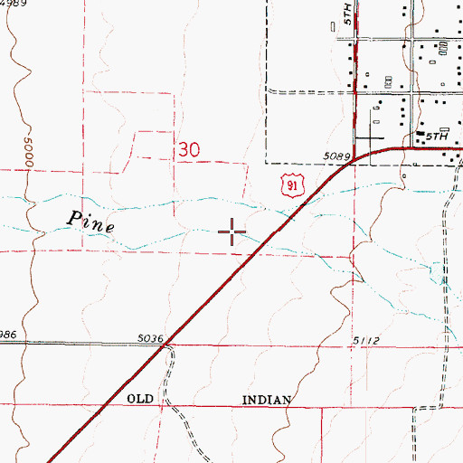 Topographic Map of Fillmore Community Medical Center, UT