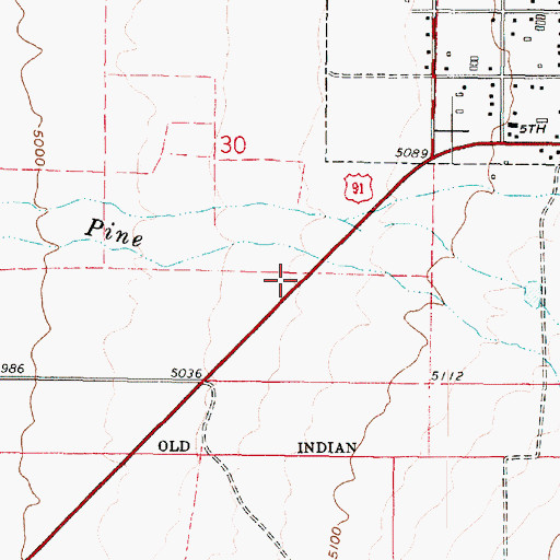 Topographic Map of Fillmore Community Medical Center Heliport, UT