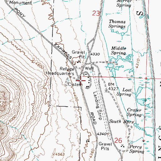Topographic Map of Fish Springs, UT