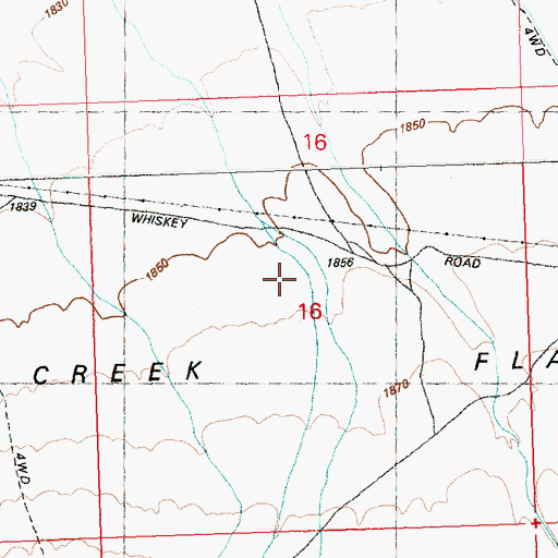 Topographic Map of Goshute Reservation, NV