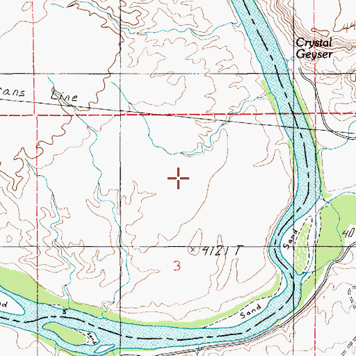 Topographic Map of Green River State Park, UT