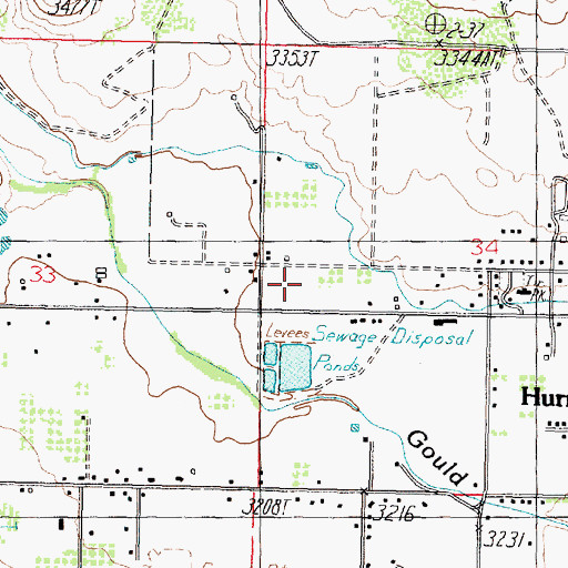 Topographic Map of Hurricane Post Office, UT