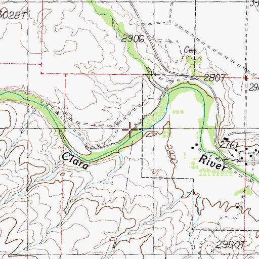 Topographic Map of Jacob Hamblin Home Historical Site, UT
