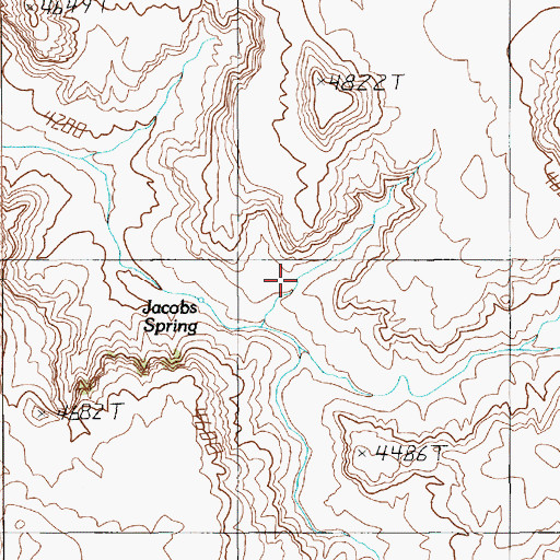 Topographic Map of Janes Tank, UT