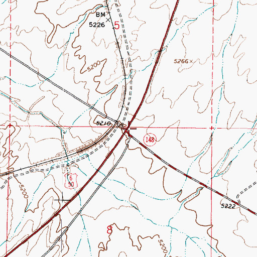 Topographic Map of Jericho Junction, UT