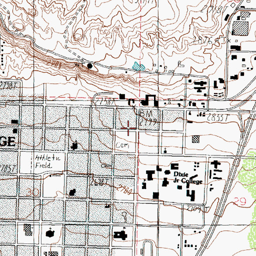 Topographic Map of Kemp Korner Shopping Center, UT