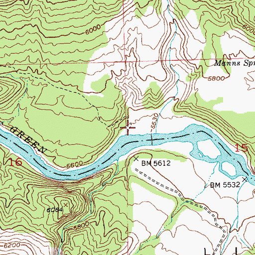 Topographic Map of Little Hotel Campground, UT