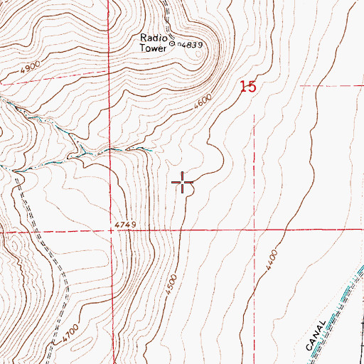 Topographic Map of Magpie Canyon, UT