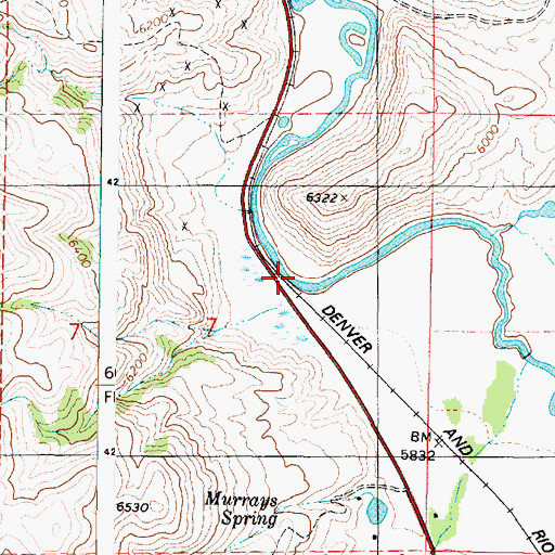 Topographic Map of Marysvale Valley, UT