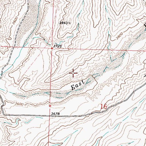 Topographic Map of Mormon Range, UT