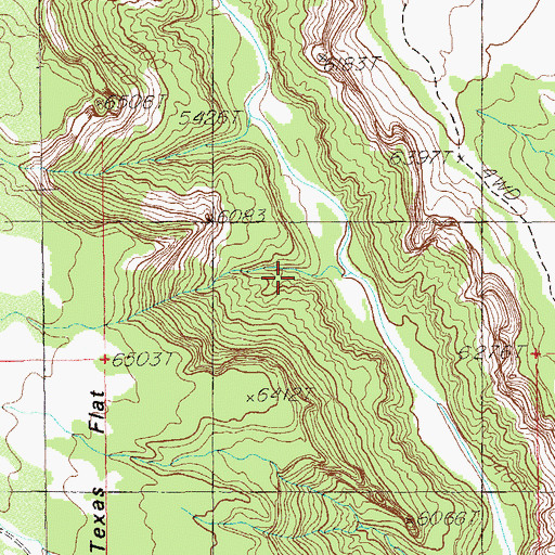 Topographic Map of Mule Canyon Ruins, UT