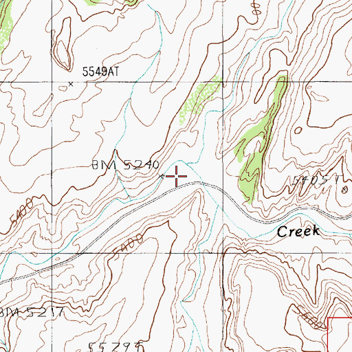Topographic Map of Muleshoe Canyon, UT