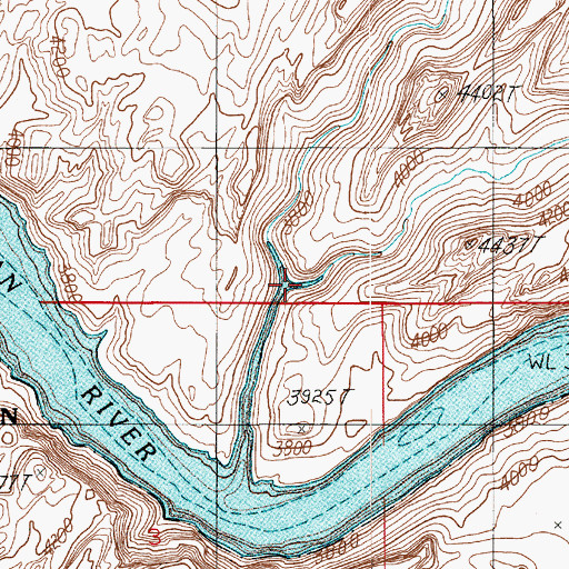Topographic Map of Navajo Canyon, UT