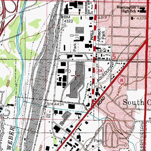 Topographic Map of Newgate Mall, UT