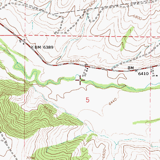 Topographic Map of Pineview, UT