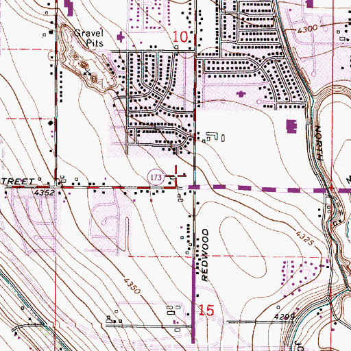 Topographic Map of Plaza 5400 Shopping Center, UT