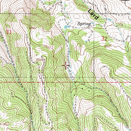 Topographic Map of Pole Canyon, UT