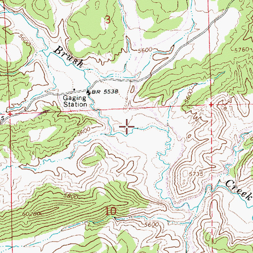 Topographic Map of Red Fleet Reservoir, UT