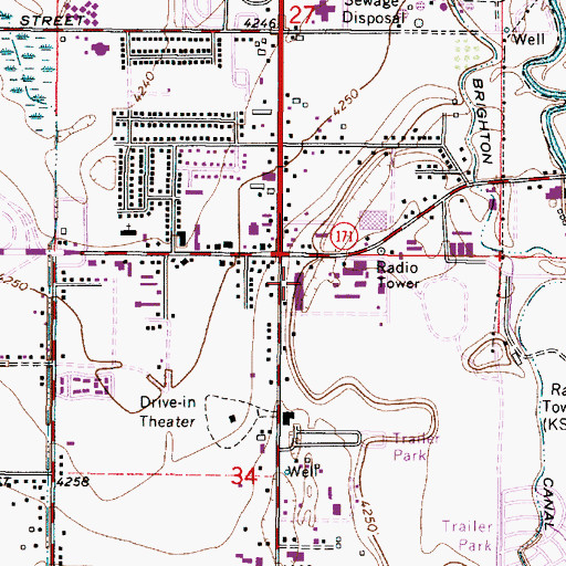 Topographic Map of Redwood Shopping Center, UT